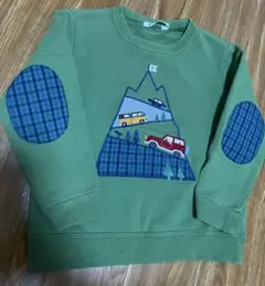 ファミリア　チェック入りトレーナー