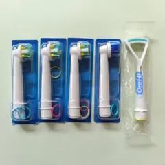 Oral-B 替えブラシ 4本＋舌クリーナー セット