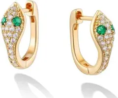 ピアス レディース リングピアス スワロフスキーフープ金属アレルギー対応