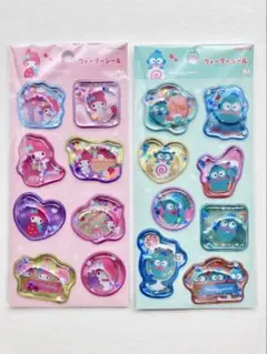 正規品　サンスター文具　ウォーターシール　サンリオ　2枚セット