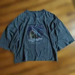 niko and... 猫プリントフリルTシャツ 五分袖　Mサイズ