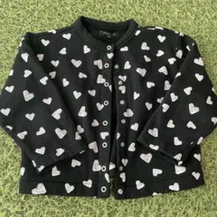agnes b. ハート柄カーディガン 6 ans 110-120センチ