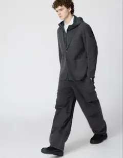 【新品未使用】 ユニクロ ワイドパラシュートパンツ デニム ユニクロC Mサイズ