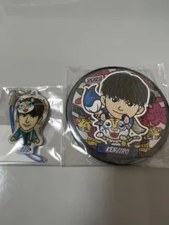 特別オンラインブース 缶バッジと背景付きクリーナー 山下健二郎