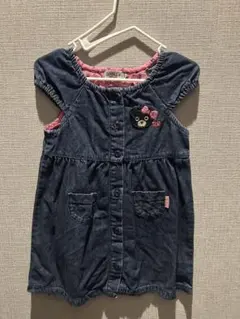 ミキハウス　DOUBLE B デニムワンピ　ジャンスカ　 100