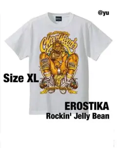 ロッキンジェリービーン Tシャツ XL ホワイト エロスティカ 新品未着用