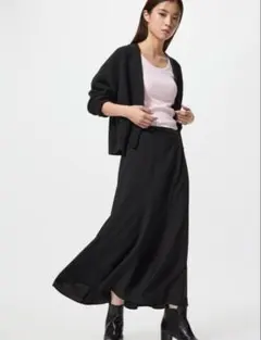 UNIQLO マーメイドマキシスカート丈短めのサムネイル