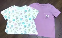 110サイズ　アイスクリームプリントTシャツ＆オバケTシャツ　2点セット