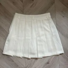 新品未使用 GU プリーツミニスカート　白　Sサイズ