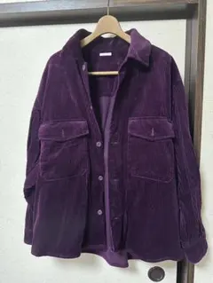 ＧＵ　パープル コーデュロイ ジャケット・パンツセット