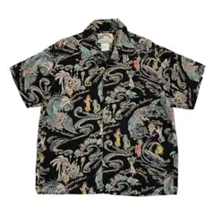 PARADISE FOUND パラダイスファウンド アロハシャツ トップス 黒のサムネイル