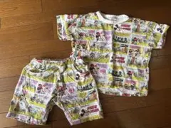 美品 ミッキーマウス コミック柄 Tシャツとショートパンツセット