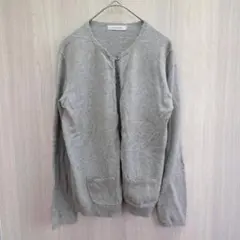 ne・ce・sa カーディガン ボレロ 羽織物 フリル 綿100 グレー M