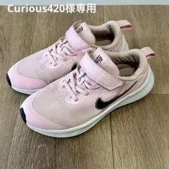 NIKE 軽量スニーカー19.5センチ　薄ピンク