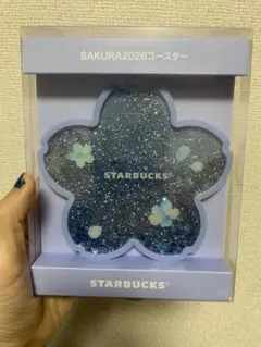 STARBUCKS SAKURA2026 コースター 青　桜