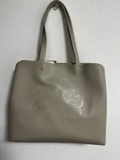 Scolar エンボスキャラクタートートバッグ F ベージュ