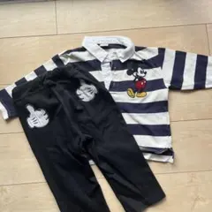 【petit mine】ミッキー上下セット