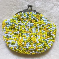 ビーズ編み がま口 ハンドメイド