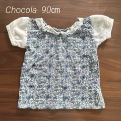 Chocola 花柄 フリルネック Tシャツのサムネイル