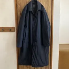 美品 無印良品 MUJI 洗える中綿　ステンカラーコート 黒 Lサイズ