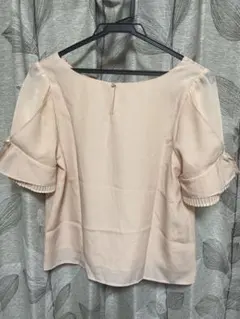 【新品・未使用】ベージュ 半袖ブラウス