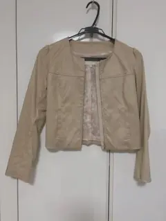PROPORTION BODY DRESSING ベージュ ノーカラージャケット
