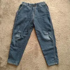 デニムブルー ウエストゴム パンツ　130センチ