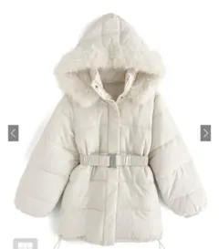 GRL 中綿ファー付きダウンコート