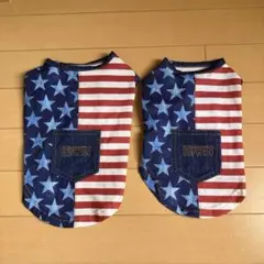 エドウィン　星条旗風　犬服　S・Mサイズセットのサムネイル