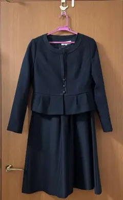 ネイビージャケットとワンピースセット