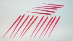 ビームサーベルエフェクトセット<4>　ピンク系１５点③　ガンプラ ジャンク