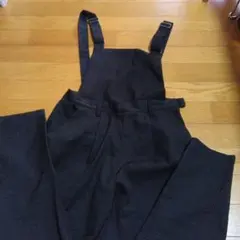 最終値下げGU ブラック オールインワン・サロペット　M