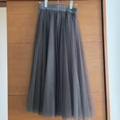 【SHIPS】チュール フレアスカート