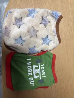 小型犬用 トレーニングウェア2着セット緑XS とＳサイズ