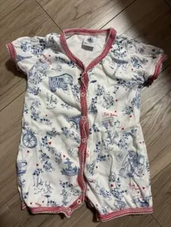 プチバトー　パリ柄ロンパース　3m 60cm