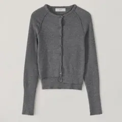 【新品未使用】OHOTORO　Button Shirring Cardigan