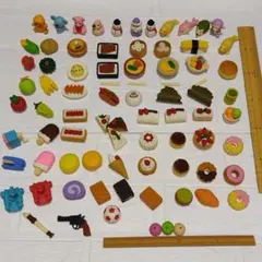 連休中値下げ☆おもしろ消しゴム　77個まとめ売り　 レトロ　おもちゃ