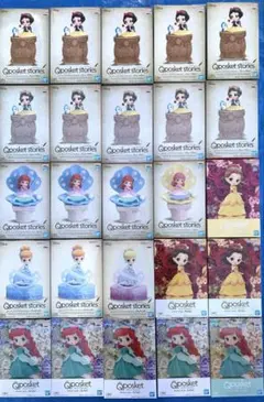 ディズニー Q posket アリエル ベル 白雪姫 シンデレラ フィギュア