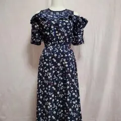 abc une face フラワープリント ワンピース Mサイズ