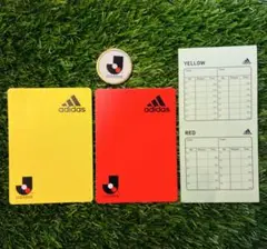 未使用新品】 FIFA レフェリー 警告カード トスコイン 支給品 非売品 B 