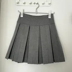 LOWRYSFARM グレー プリーツスカート
