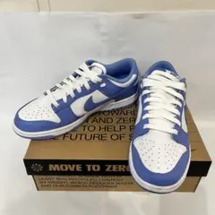 極美品Nike Dunk Low 水色　白スニーカー　ダンク　箱あり