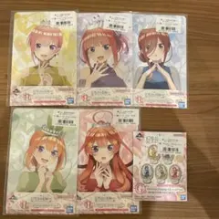 五等分の花嫁　バースデイイラスト　イラストボードスタンド　５種セット＋おまけ