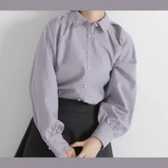 ナチュラルビューティーベーシック パールポイント シャツ ブラウス