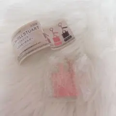 ジルスチュアート　フリルトートメタルキーホルダー ピンク 新品未使用未開封