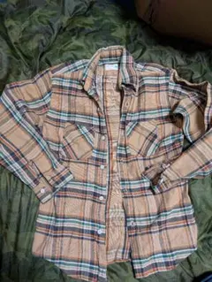 70年代 BIGMACネルシャツ 希少タグ　程度悪い　M