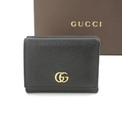 ✨新品未使用✨　GUCCI ミニ財布　GGライン　GG柄　マーモント　三つ折り
