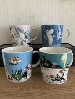ムーミン アラビアマグカップ4個セット