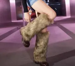 ふわふわ レッグウォーマー