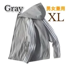 長袖 羽織 スポーツ アウトドア ウィンドブレーカー ３本ライン入り パーカー